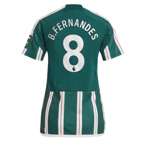 Maillot de foot Manchester United Bruno Fernandes #8 Extérieur Femmes 2023-24 Manches Courte